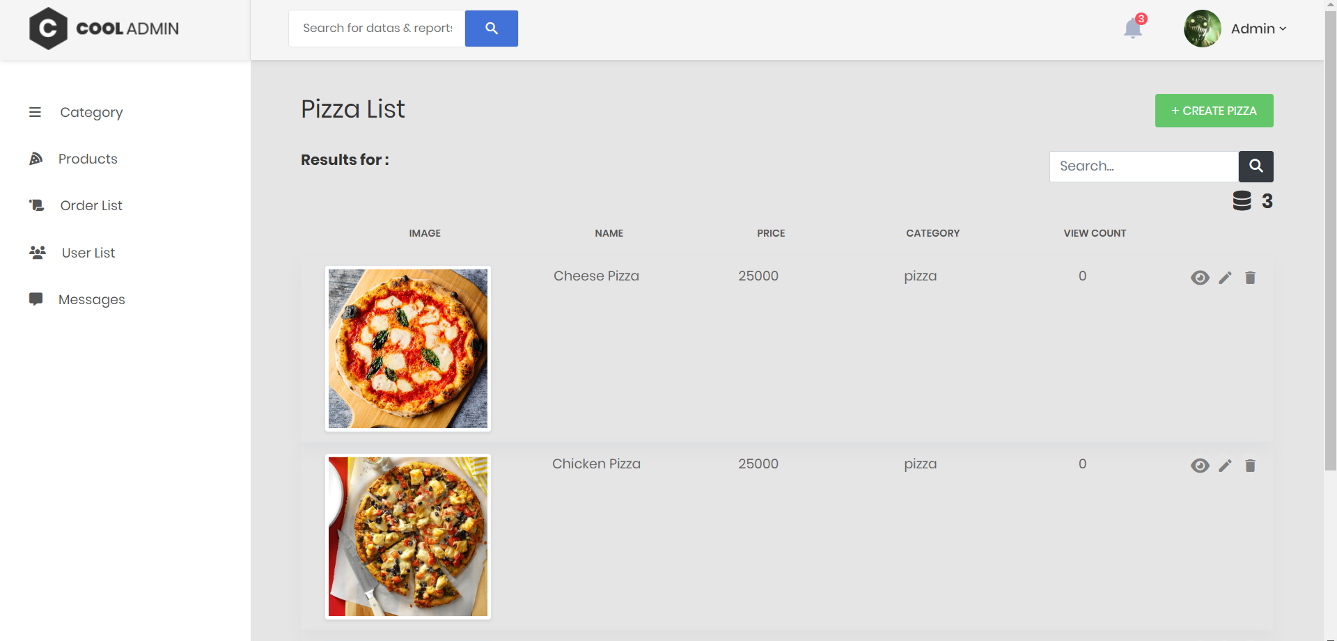 Pizza Order System